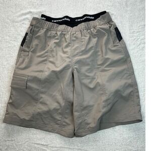 Cannondale Mens Mountain Bike Shorts Tan Black Padded Liner 3M260 Size Large